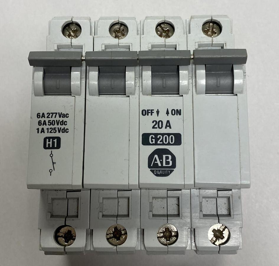 Used ALLEN BRADLEY,1492-CB3,SER B CIRCUIT BREAKER 20A