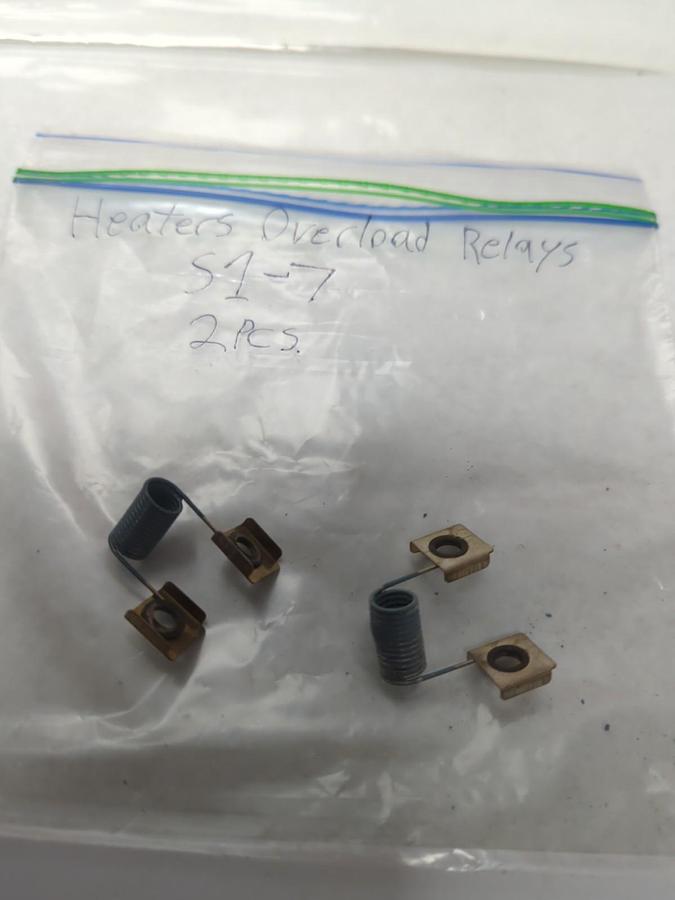 Used JOSLYN CLARK,S1-7,OVERLOAD THERMAL HEATER ELEMENT LOT OF 2 PRE-OWNED