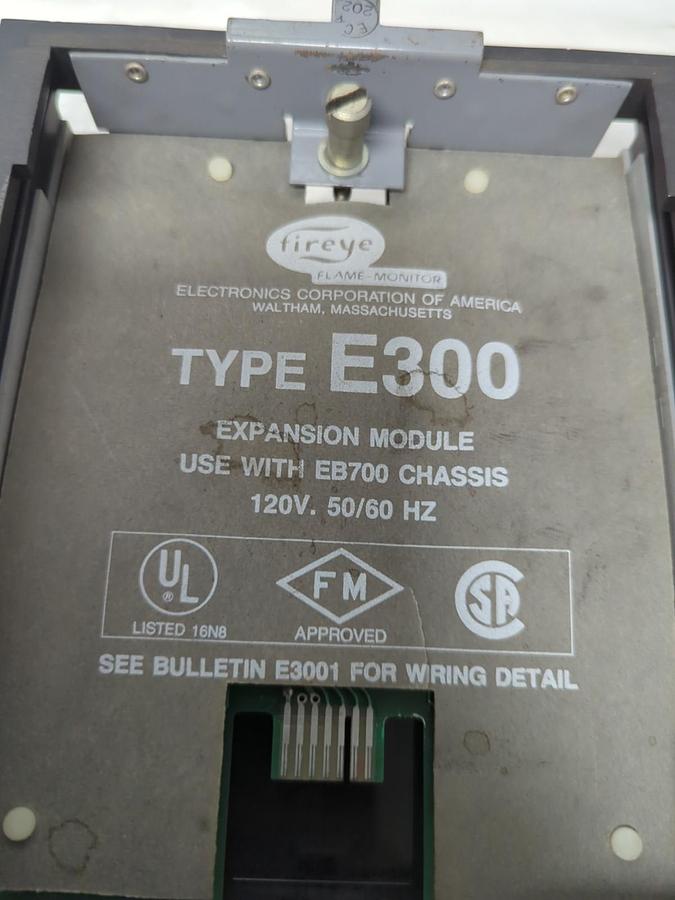 Used FIREYE,E300,EXPANSION MODULE HOUSING ONLY 120V 50/60HZ WITHOUT COVER PRE-OWNED