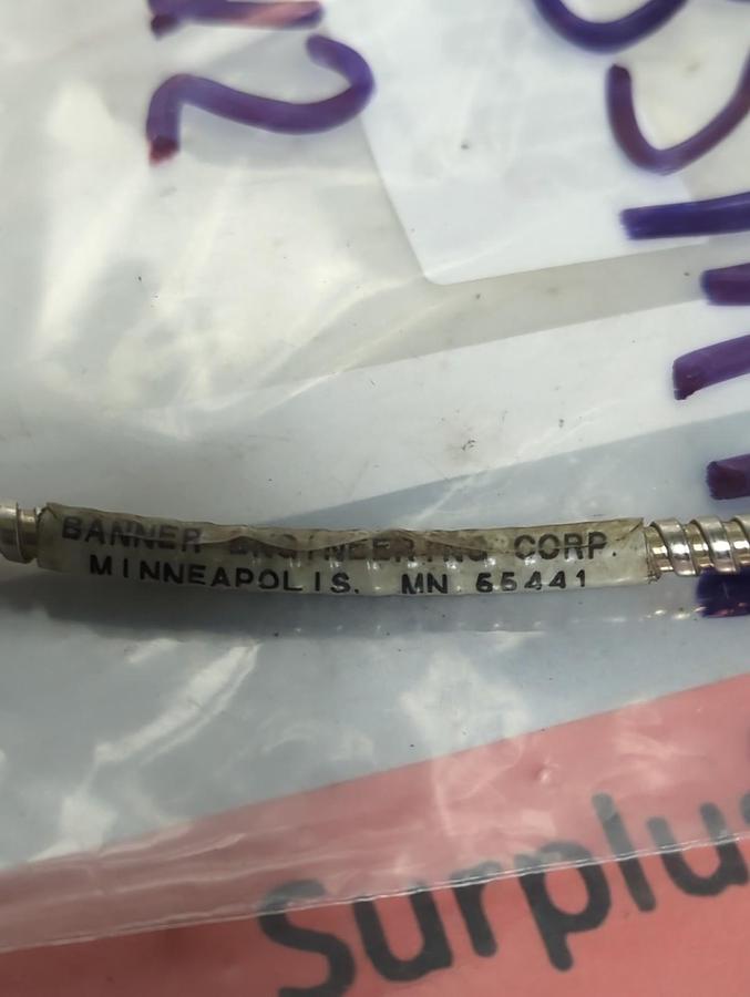 Used BANNER,IA.753SMTA,FIBER OPTIC CABLE PRE-OWNED