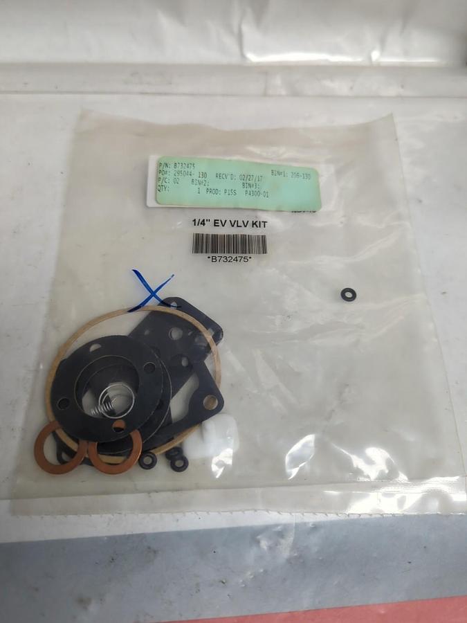 PARKER BELLOWS,B732475,1/4 INCH EV VALVE REPAIR KIT NOS