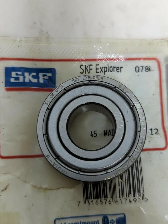 SKF,6001-2ZJEM,DOUBLE SHIELDED DEEP GROOVE BALL BEARING LOT OF 2 NOS