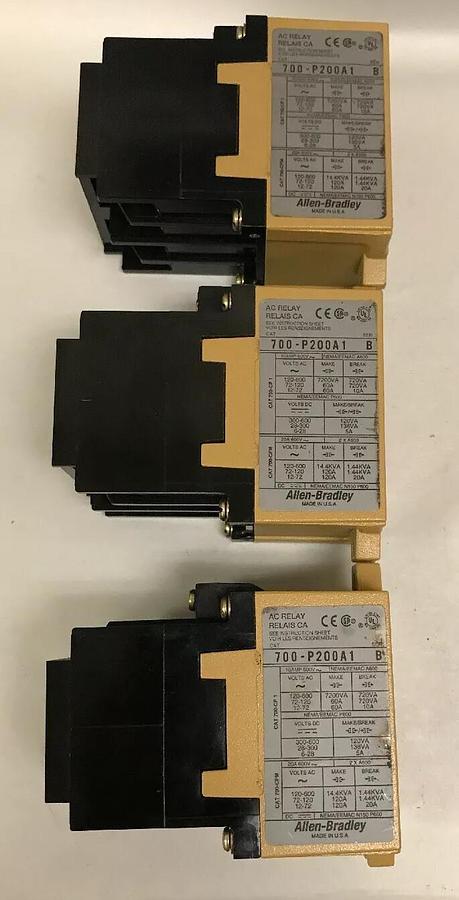 Used Allen Bradley,700-P200A1,Type P Relay lot 3