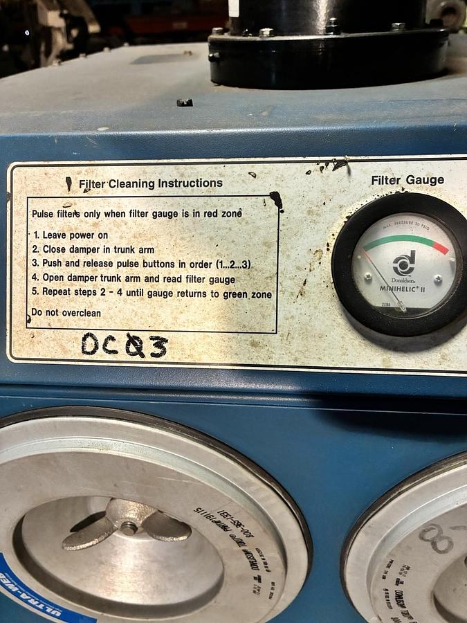 Used DONALDSON TORIT,EASY TRUNK QS,DUST COLLECTOR 1.5HP 115V 1PH 750CFM