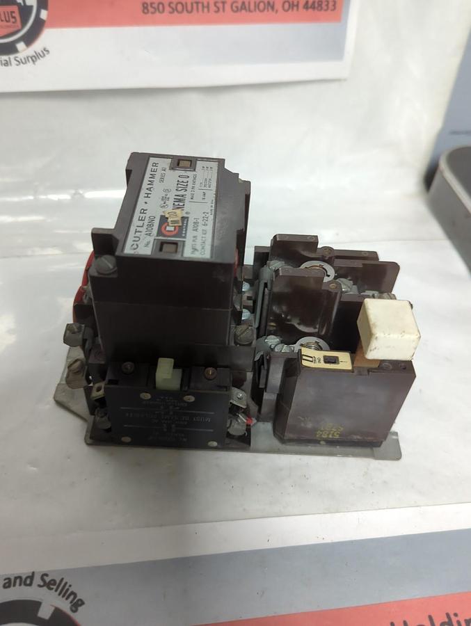 Used CUTLER HAMMER,A10BN0,SERIES A1 NEMA SIZE 0 CONTACTOR/MOTOR STARTER PRE-OWNED