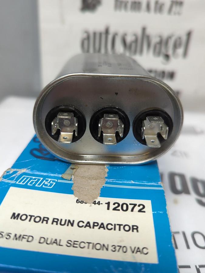 MARS COMPONENTS,12072,MOTOR RUN CAPACITOR 370 VAC