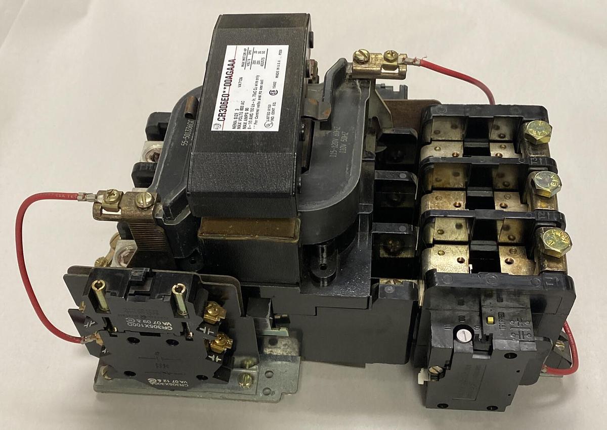 GENERAL ELECTRIC,GE CR306E00200AGAAA, MAGNETIC STARTER SIZE 3 90A 600V NOS