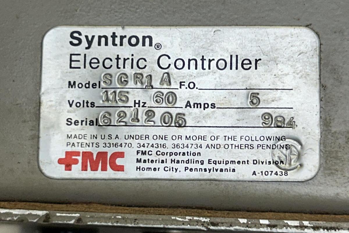Used SYNTRON,SCR1A,ELECTRIC CONTROLLER