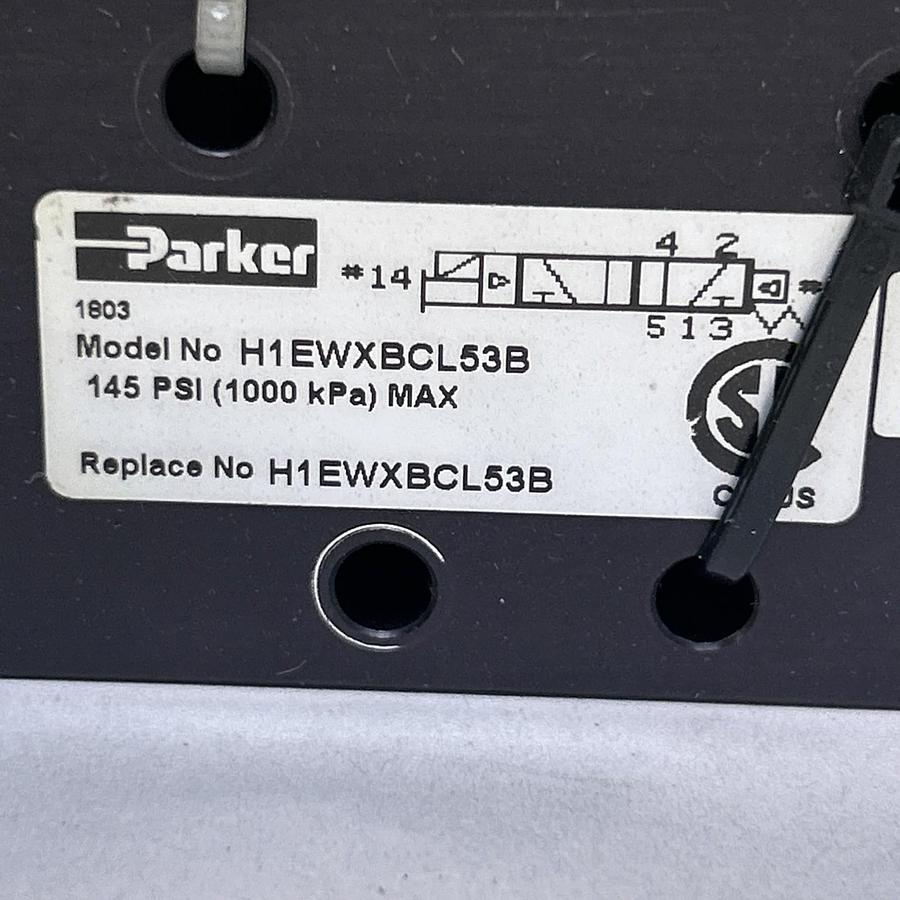 Used PARKER,H1EWXBCL53B,SOLENOID VALVE
