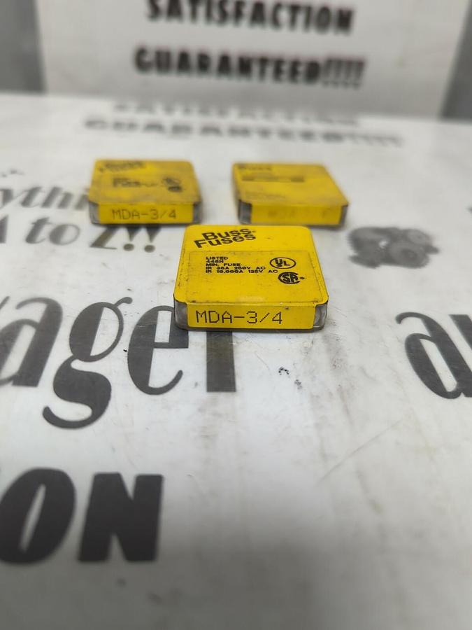 COOPER BUSSMANN,MDA-3/4,FUSES..LOT OF 15..NOS
