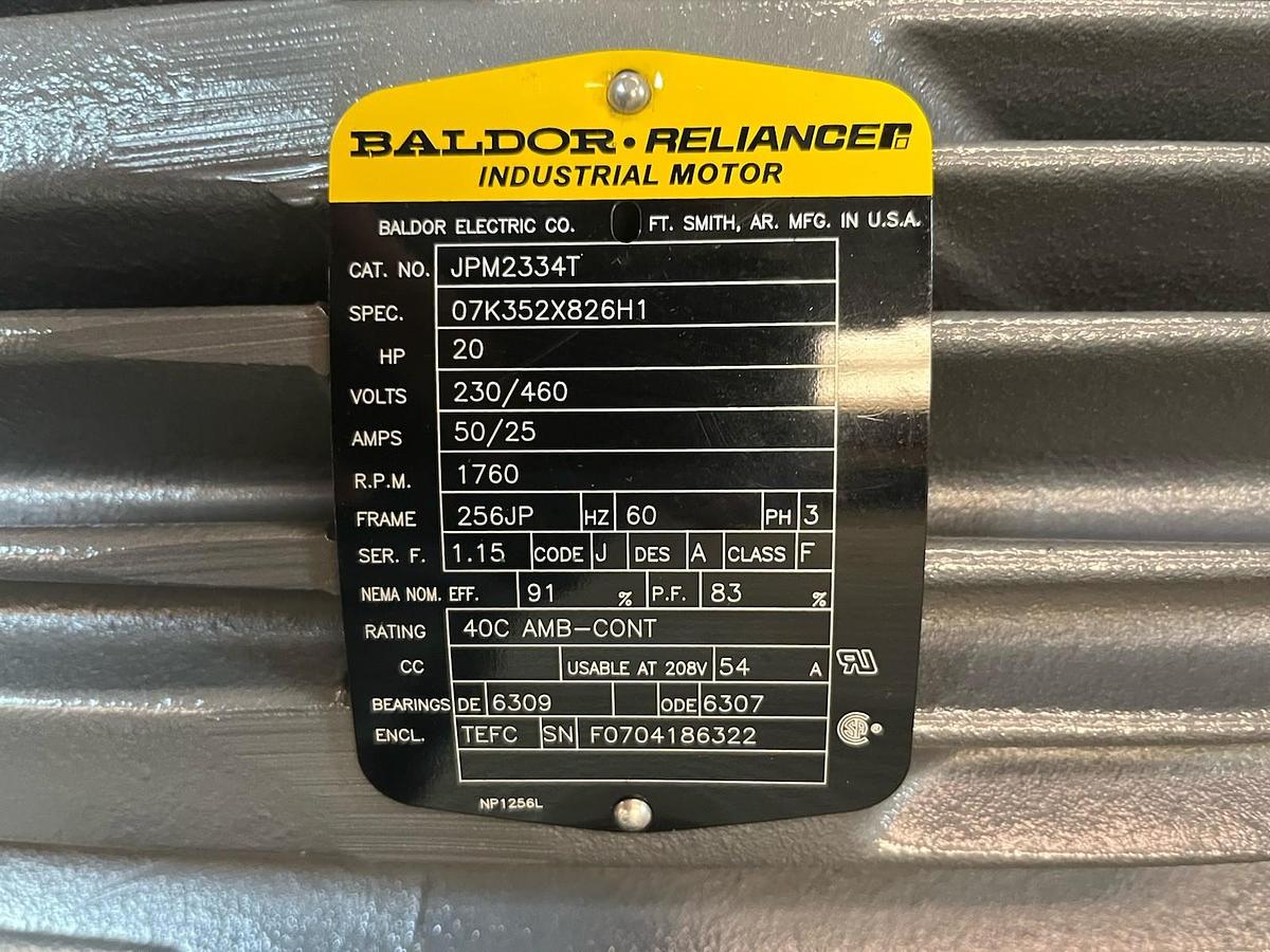 BALDOR,JPM2334T,PUMP MOTOR 20HP 1760RPM 3PH 256JP