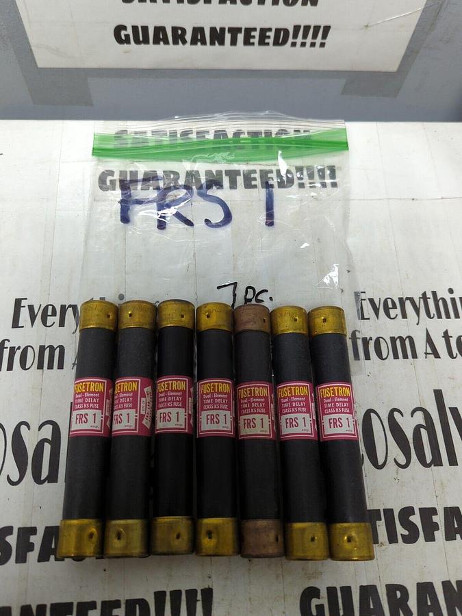 COOPER BUSSMANN,FRS1,FUSETRON FUSES LOT OF 7 NOS