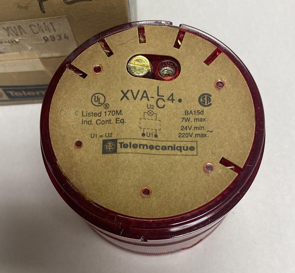 TELEMECANIQUE,XVA-C441 RED,STACK LIGHT XCA-LC4 NOS