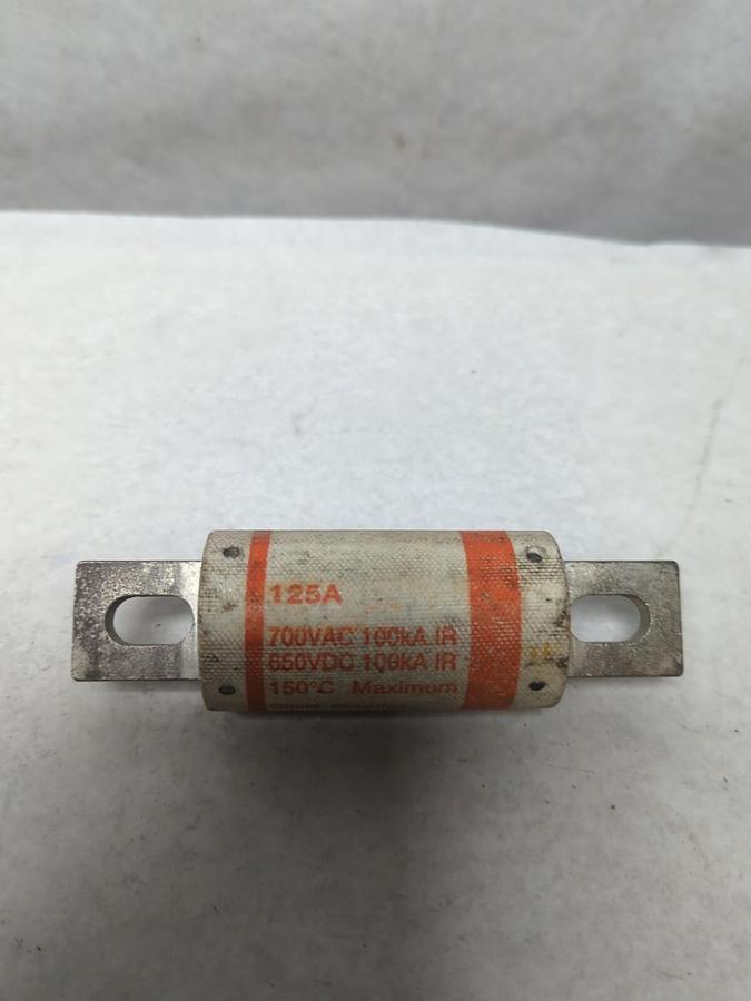 Used GOULD SHAWMUT,A70P125-4,SEMI-CONDUCTOR 125 AMP FUSE PRE-OWNED