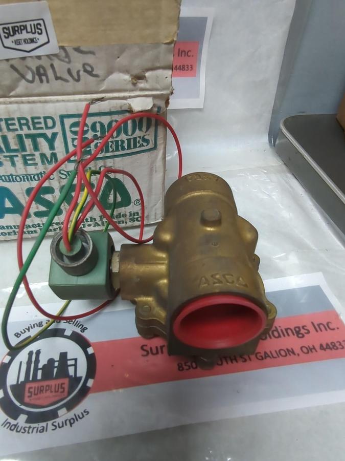 Used ASCO,8210G22,SOLENOID VALVE 1-1/2 INCH 5-150PSI PRE-OWNED