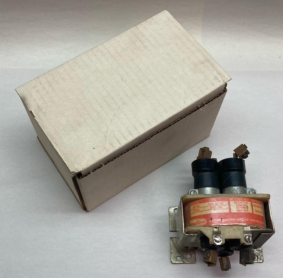 Used Dayton,3X753A,60A Relay 120Vac Coil