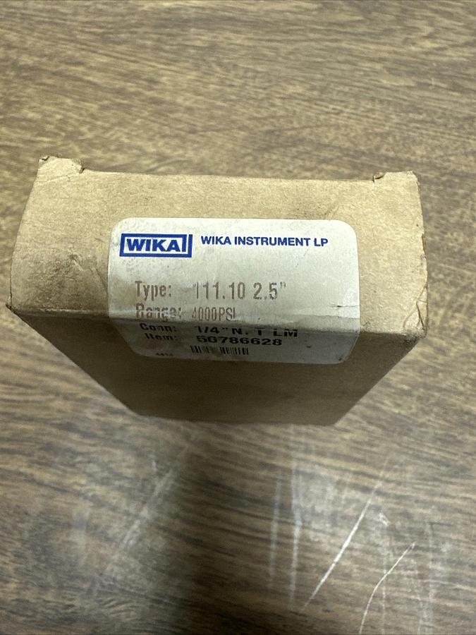 WIka,111.10 2.5",4000 PSI Pressure Gauge