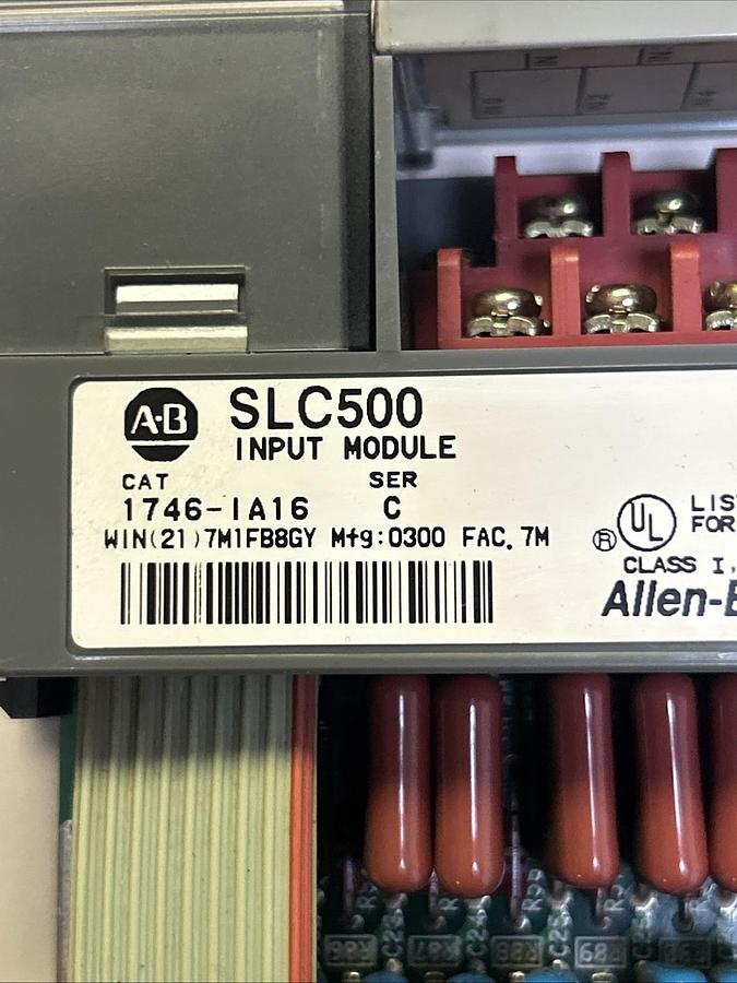 Used ALLEN BRADLEY,1746-IA16,SLC500 INPUT MODULE LOT OF 3