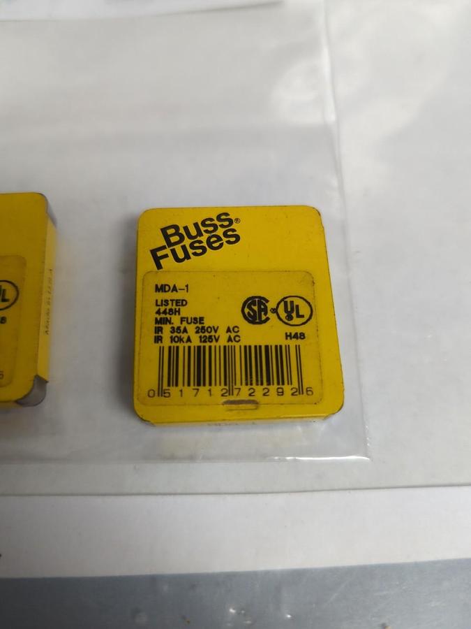 COOPER BUSSMANN,MDA-1,1 AMP FUSE LOT OF 10 NOS