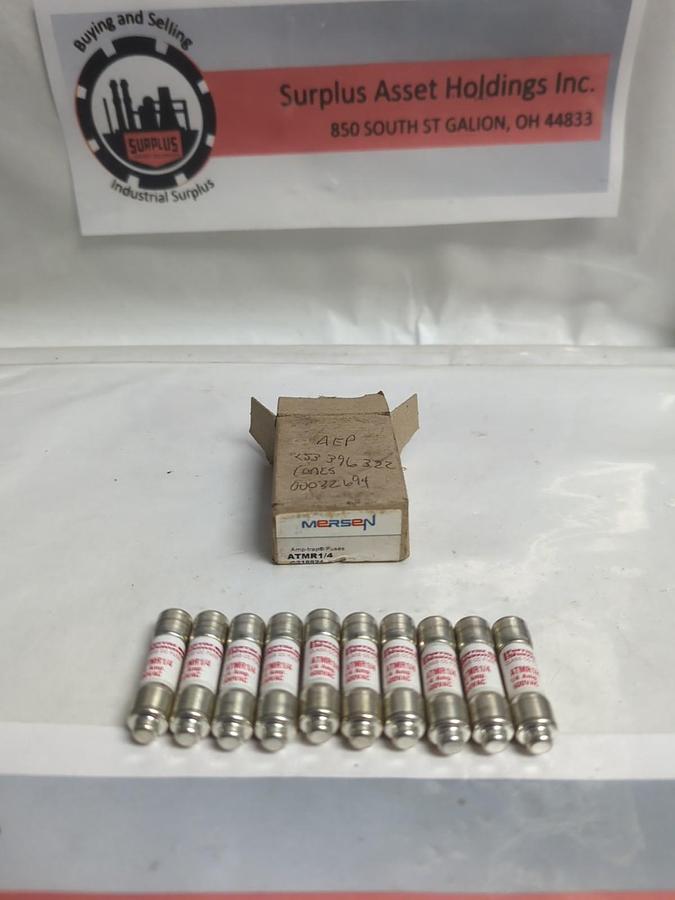 MERSEN,ATMR-1/4,AMP-TRAP 1/4 AMP FUSES BOX OF 10 NOS