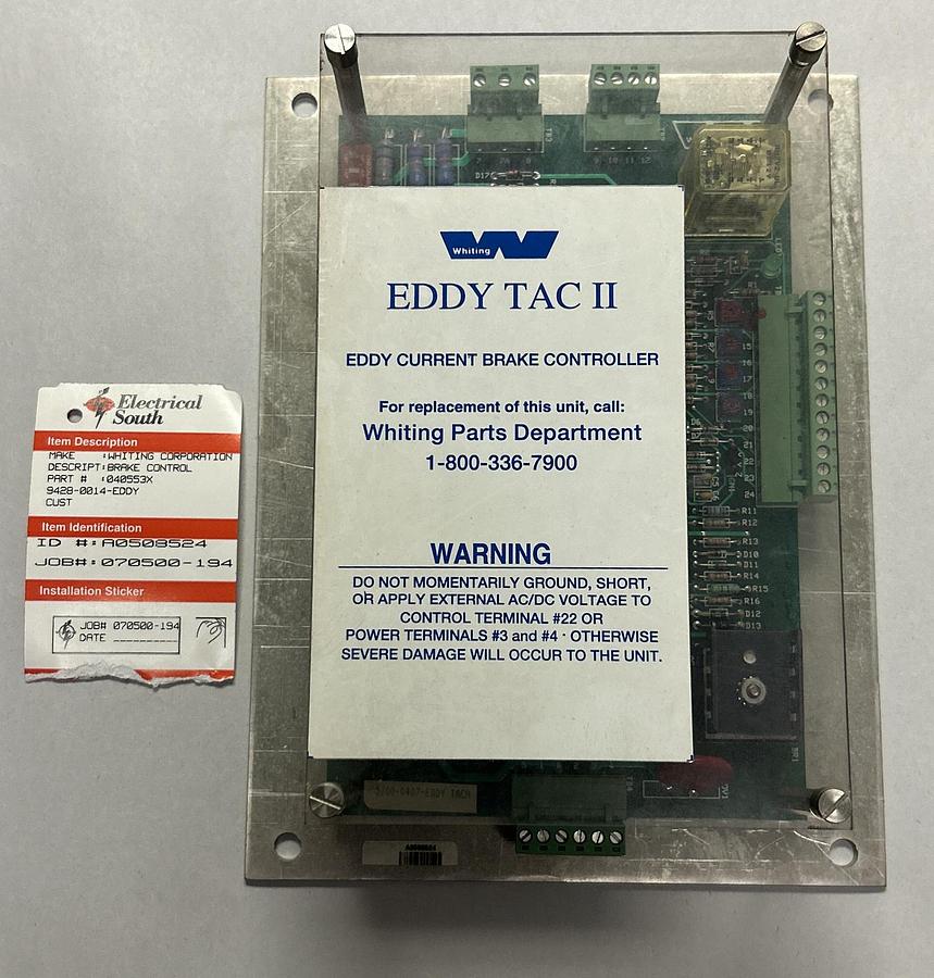 Used WHITING CORP,040553X,BRAKE CONTROLLER REFURBISHED