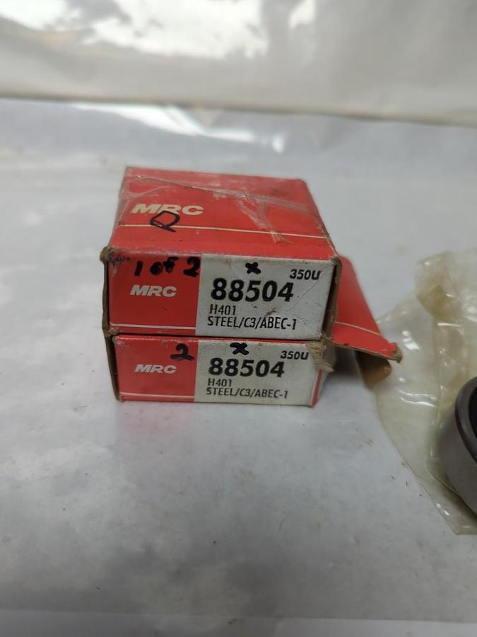 MRC,88504,RUBBER SEALED BALL BEARING LOT OF 2 NOS