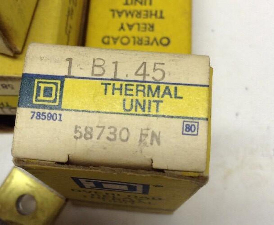 Square D,B1.45,Overload Relay Thermal Unit  LOT OF 7