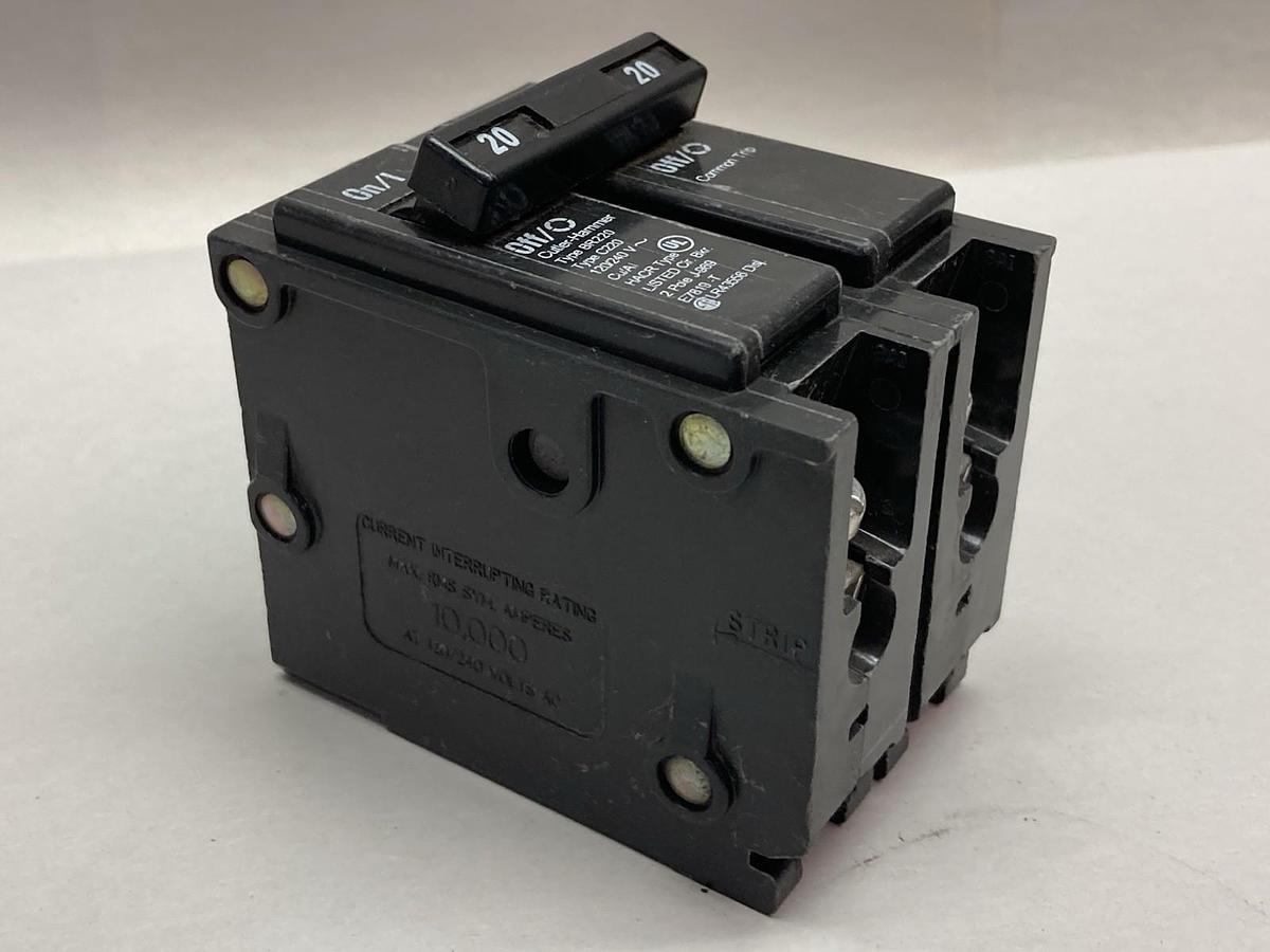 Cutler-Hammer,BR220,Type C220 1-Pole Circuit Breaker 20A 120/240V