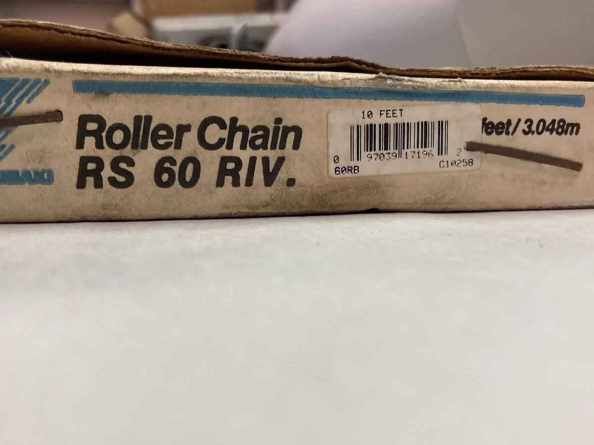 Used Tsubaki,RS 60 RIV,Roller Chain 160 Links 10' Length