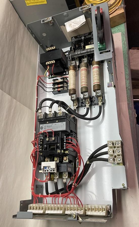 Used Allen-Bradley,2100 2112B,Size 3 Fused 32 INCH MCC Starter Bucket 50HP