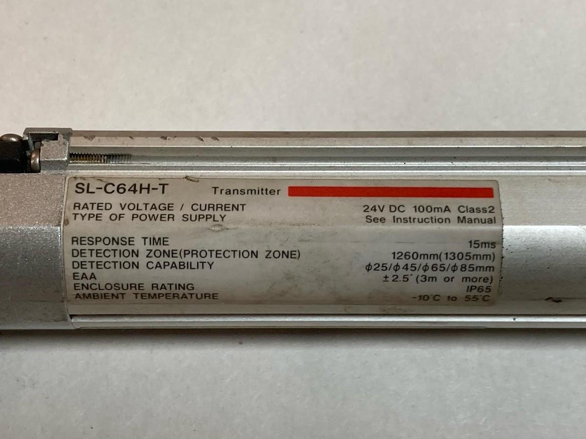 Used Keyence,SL-C12H-T / SL-C64H-T,Light Curtain Set 24VDC