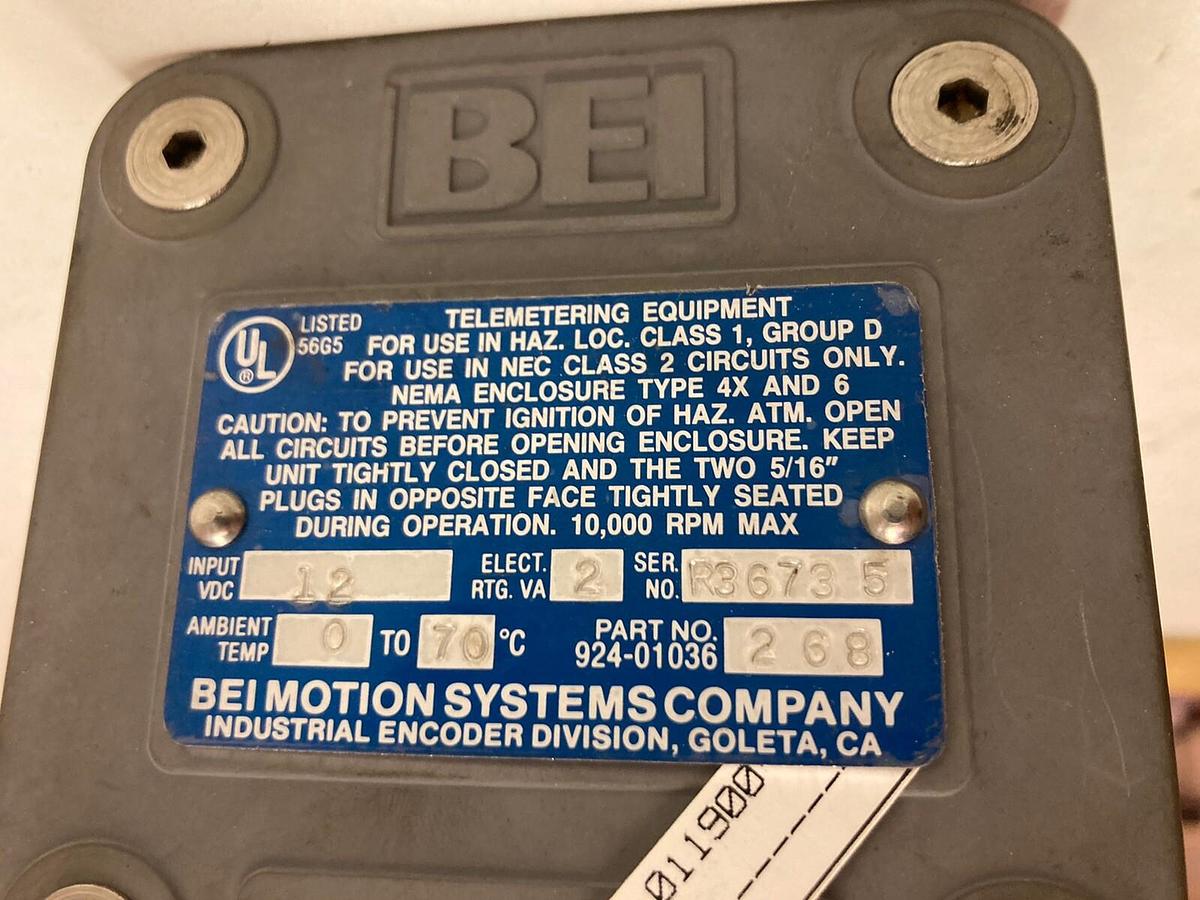 BEI,H38D-100-ABZC-7406R-LED-SC-UL-S,Rotary Encoder