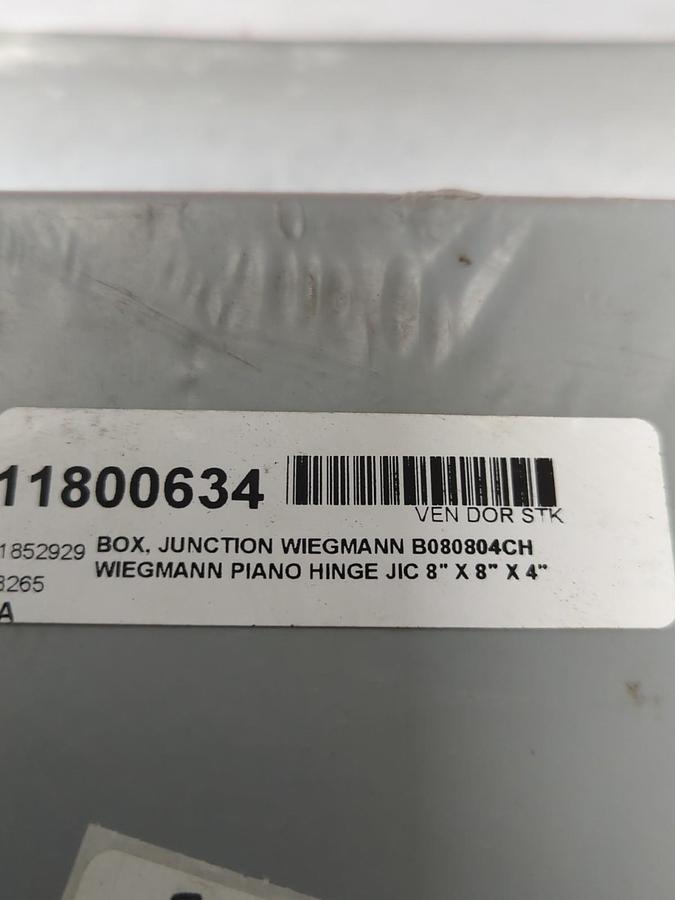 HOFFMAN,A808CH,JUNCTION BOX 8 IN X 8 IN X 4 IN NOS