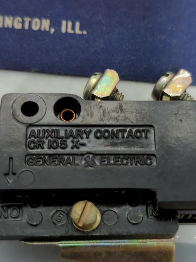 GENERAL ELECTRIC,CR105X200P,AUXILIARY CONTACT SET 10 AMP NOS