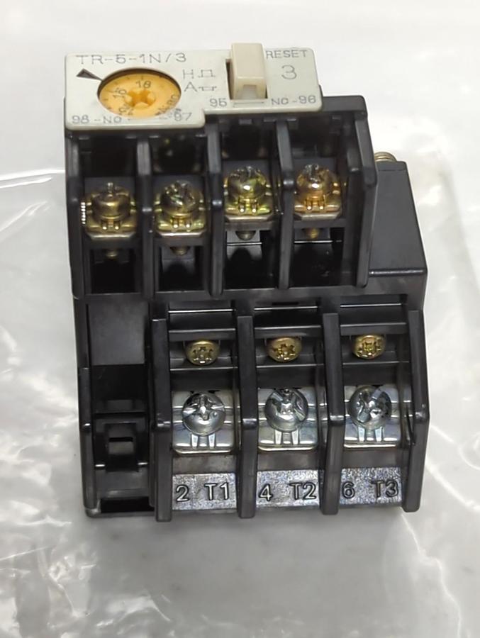 Used FUJI,TR-5-1N/3,THERMAL OVERLOAD RELAY LOT OF 2 PRE-OWNED