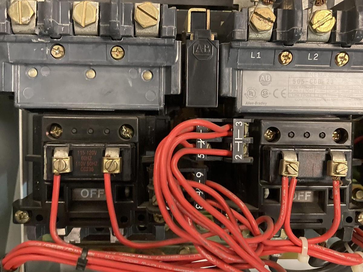 Used Allen-Bradley,2107B,Size 1 MCC 20 Inch REVERSING Starter Feeder Bucket