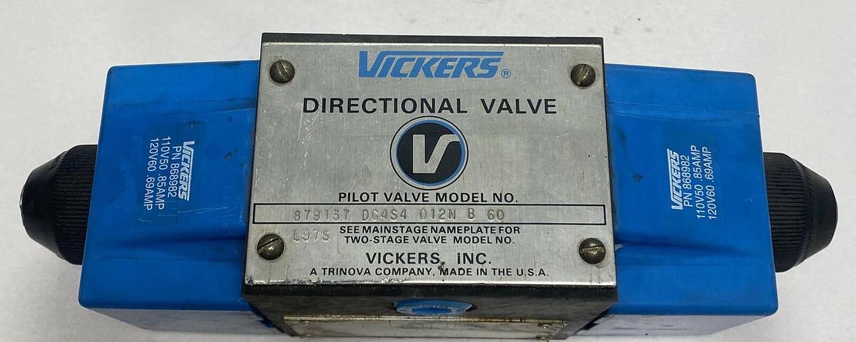 Used EATON VICKERS,DG4S4-012N-B-60, DIRECTIONAL PILOT VALVE