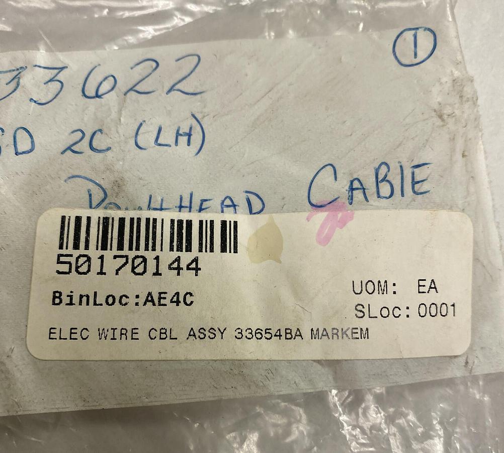MARKEM,33654B,PRINTHEAD CABLE RIBBON LH NOS