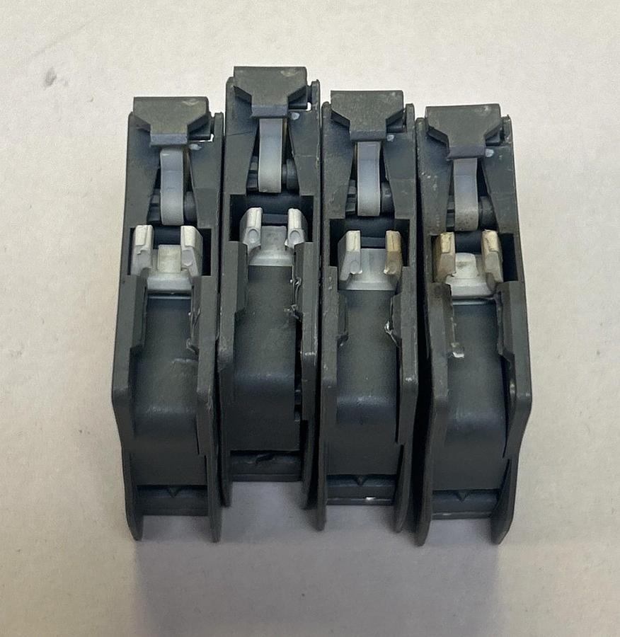 Used ABB,A600Q300,AUXILIARY CONTACT LOT OF 5