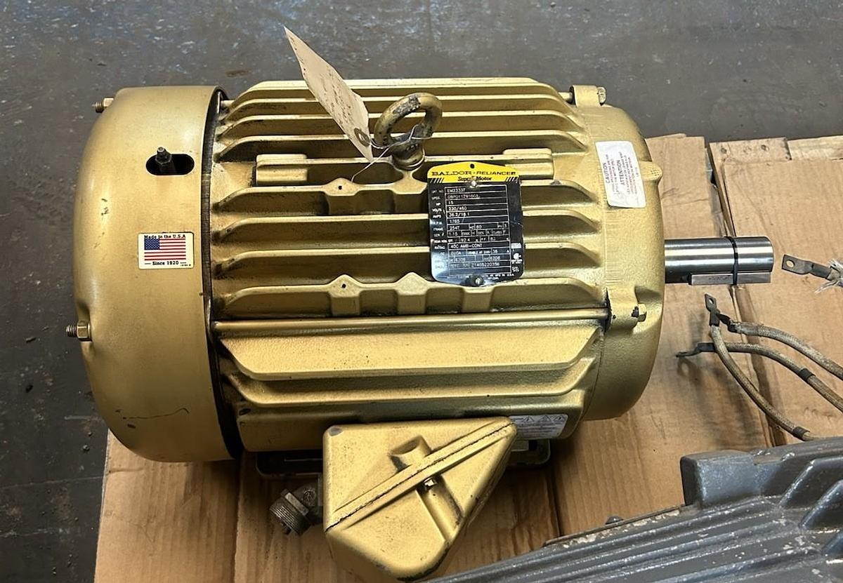 Used BALDOR,EM2333T,SUPER-E MOTOR 15HP 230/460V 1765RPM 3PH 254T FRAME