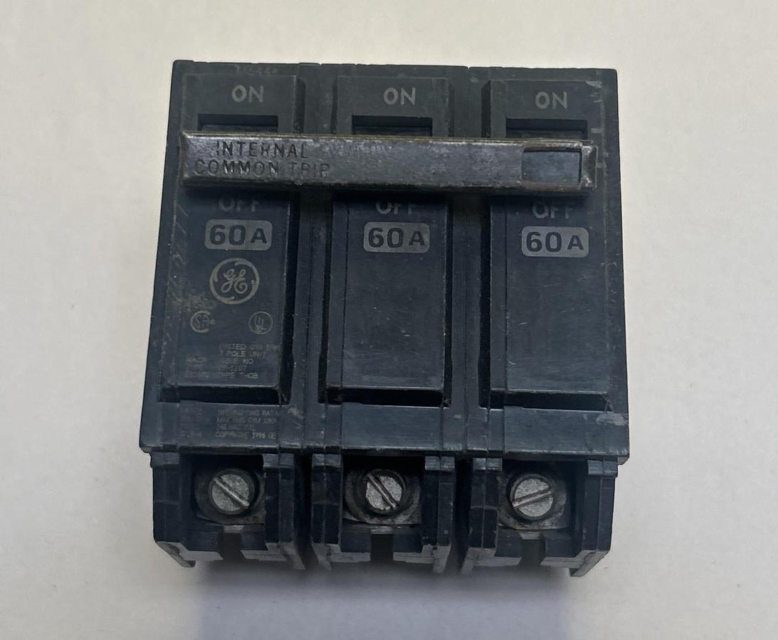 Used GENERAL ELECTRIC,THQB360,CIRCUIT BREAKER 60A 240V 3P