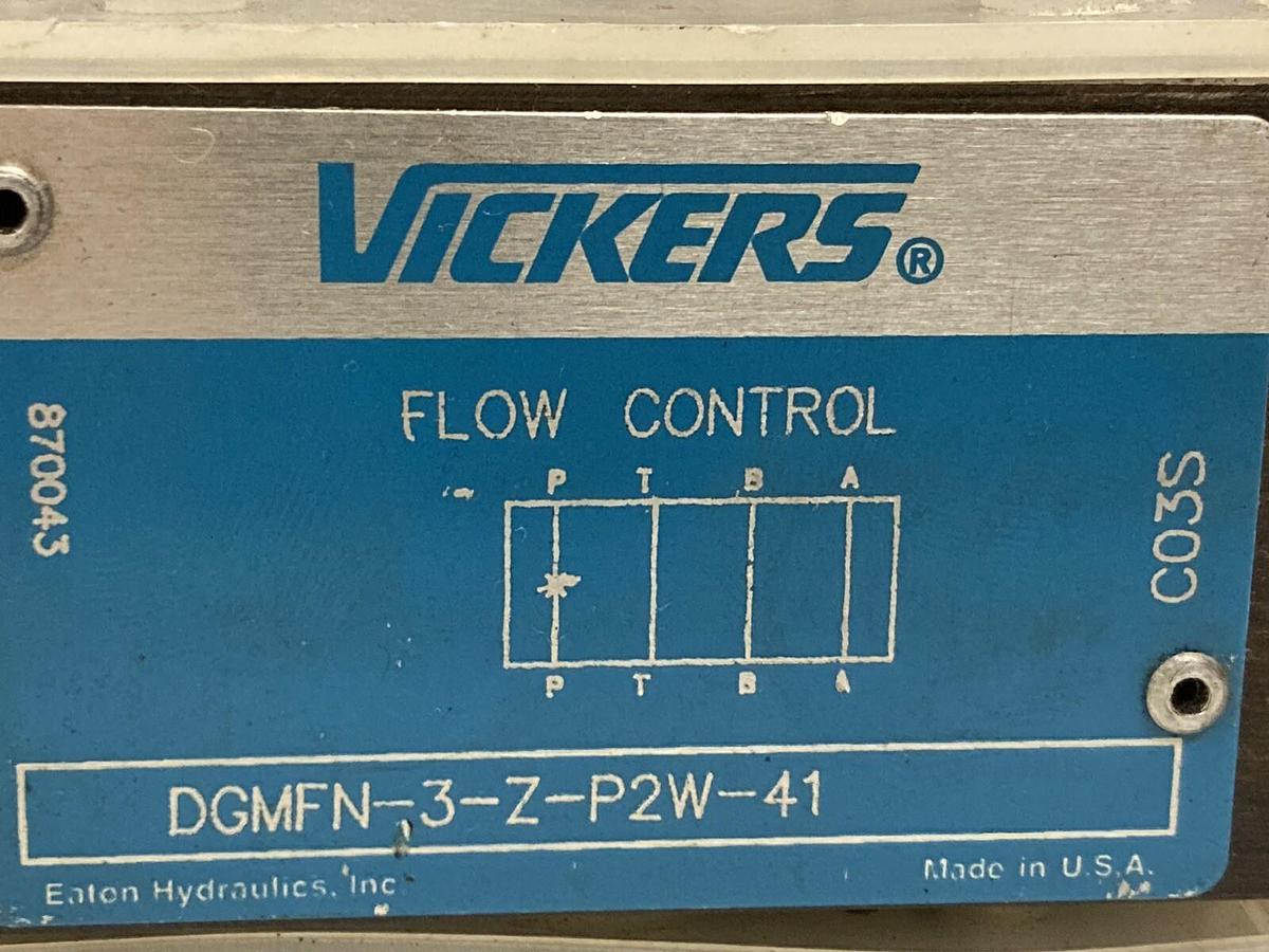 Used Vickers,DGMFN-3-Z-P2W-41,Flow Control Valve