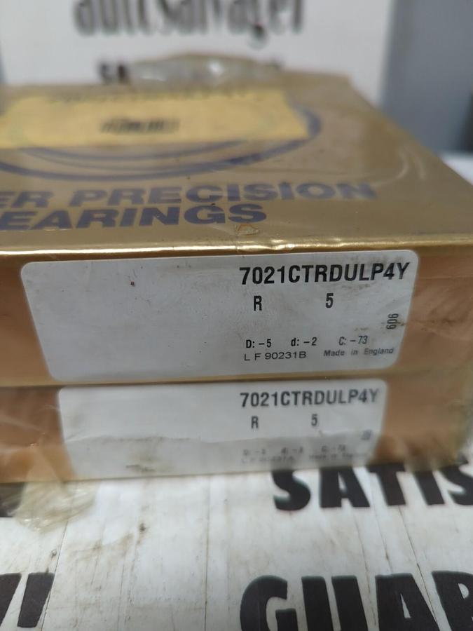 NSK,7021CTRDULP4Y,DUPLEX ANGULAR CONTACT BEARING 105X160X52MM 15° CONTACT NOS