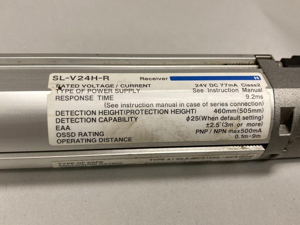 Used Keyence,SL-V24H-R,Type 4 Light Curtain Receiver