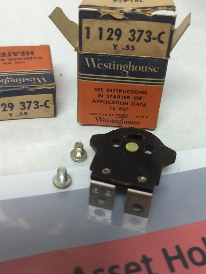 WESTINGHOUSE,129-373-C,OVERLOAD THERMAL HEATER RELAY LOT OF 2 NOS