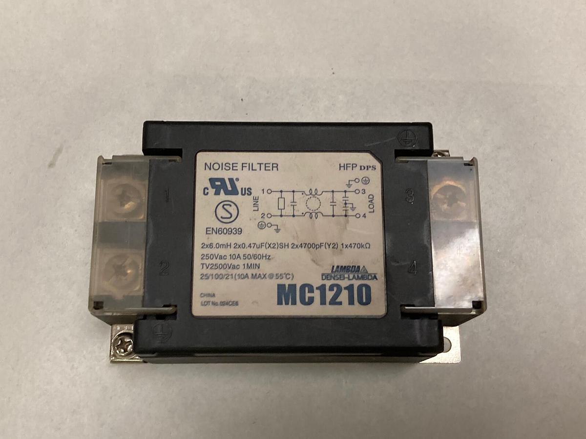 Used Lambda,MC1210,Noise Filter 250Vac 10A 50/60HZ