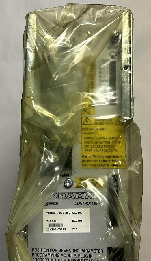 Used INDRAMAT,TDM02.1-030-300-W1/100,AC SERVO CONTROLLER REFURBISHED