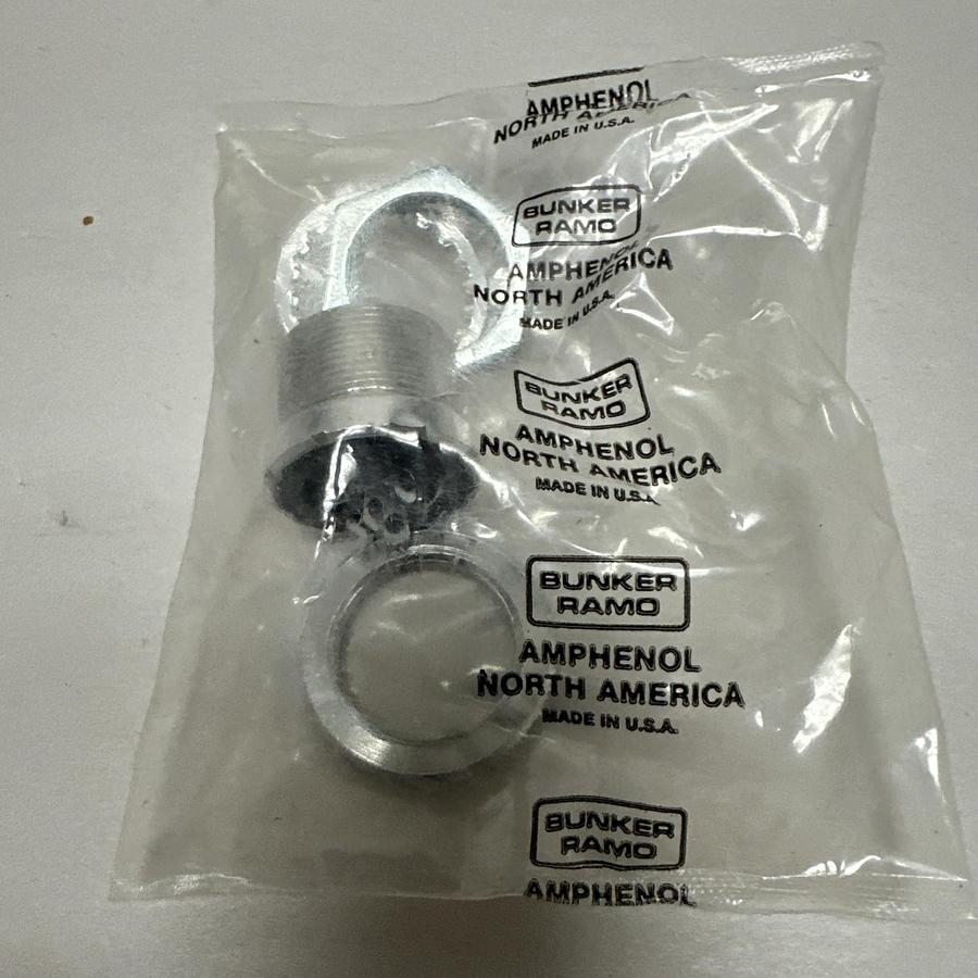 Used Amphenol,91-PC6F,6 Pin Female Microphone Panel Mount Connector