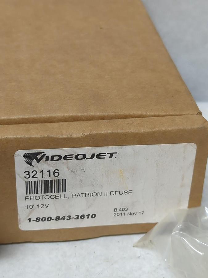 VIDEOJET,32116,PHOTOCELL PATRION II DFUSE 10 FOOT 12V NOS