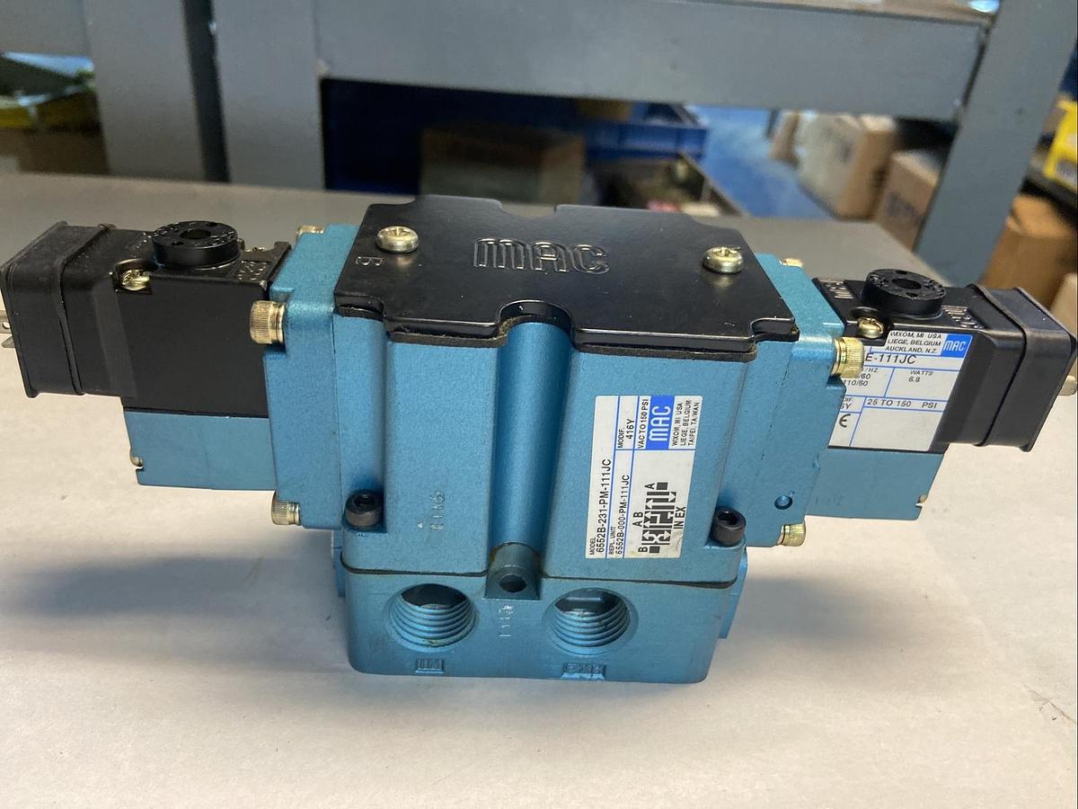 MAC,6552B-231-PM-111JC,Dual Solenoid Valve